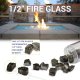 (image for) 1/4" Azuria Reflective Fire Glass