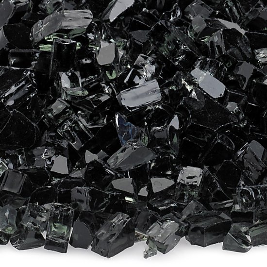 (image for) 1/4" Black Fire Glass