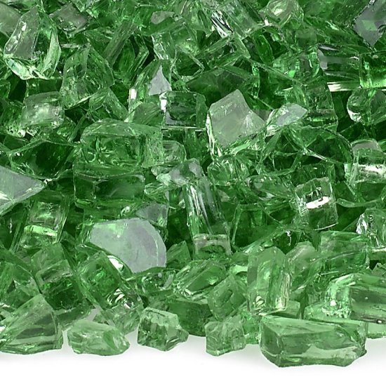 (image for) 1/4" Evergreen Fire Glass