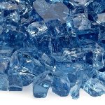 (image for) 1/2" Pacific Blue Fire Glass