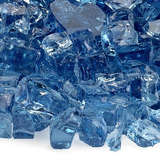 (image for) 1/2" Pacific Blue Fire Glass - Click Image to Close