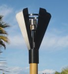 (image for) Automated Fin Style Gas Tiki Torch Head