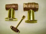 (image for) High Capacity Straight Brass Key Valve Kit