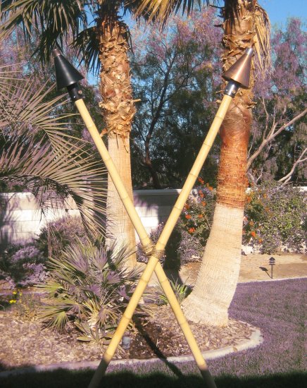 (image for) Faux Bamboo Tiki Torch Pole - Click Image to Close
