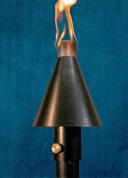 (image for) Black Cone-Style Gas Torch Permanent Mount