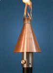(image for) Copper Cone-Style Gas Torch Permanent Mount