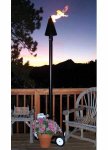 (image for) Black Cone-Style Portable Gas Tiki Torch