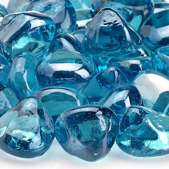 (image for) Powder Blue Luster Zircon Fire Glass - Click Image to Close