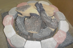 (image for) Campfire Style 6 Piece Log Set (Brown/Black)
